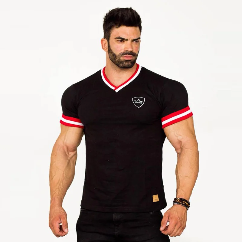 New Mens Short sleeve Cotton Fitness T-shirt Summer Casual Fashion workout t shirt Male Gyms Bodybuilding Tee Tops Clothing
New Mens Short sleeve Cotton Fitness T-shirt Summer Casual Fashion workout t shirt Male Gyms Bodybuilding Tee Tops Clothing