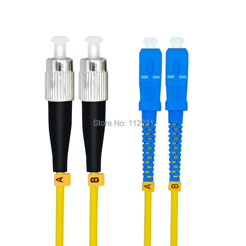 15Meters SC to FC Singlemode Duplex Optical Fiber Patch Cord Cable,SC/PC-FC/PC,3.0mm,9/125 SC-FC 15M
15Meters SC to FC Singlemode Duplex Optical Fiber Patch Cord Cable,SC/PC-FC/PC,3.0mm,9/125 SC-FC 15M