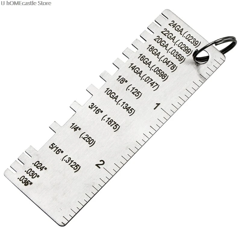 Wire/Metal Sheet Thickness Gauge Stainless Steel Welding Gage Plated Size Inspection Tool, Wire Metal Sizes Thickness Gauge
Wire/Metal Sheet Thickness Gauge Stainless Steel Welding Gage Plated Size Inspection Tool, Wire Metal Sizes Thickness Gauge