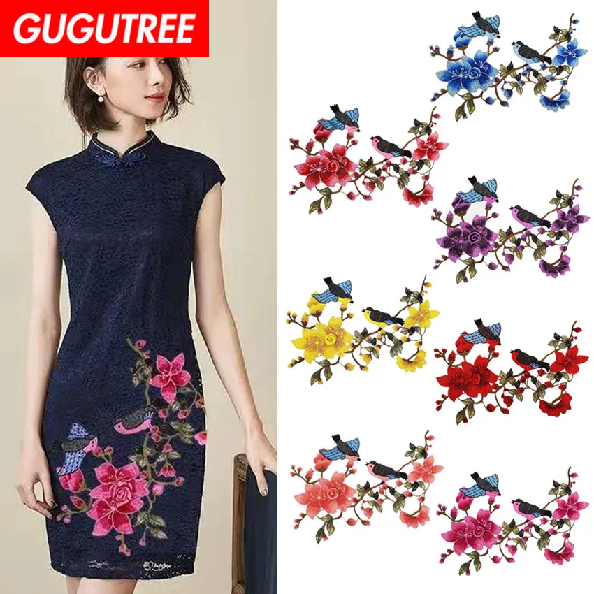 GUGUTREE embroidery big peony patches flower patches badges applique patches for clothing ZM-84
GUGUTREE embroidery big peony patches flower patches badges applique patches for clothing ZM-84