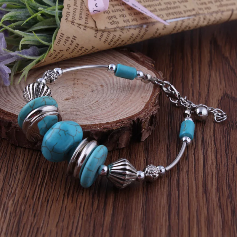 Vintage Tibet Natural Geometric Stone Beads Bracelets For Women Antique Silver Color Beads Bracelets High Grade Women Men
Vintage Tibet Natural Geometric Stone Beads Bracelets For Women Antique Silver Color Beads Bracelets High Grade Women Men