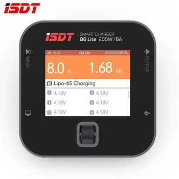 

In Stock! ISDT Q6 Lite 200W 8A MINI for Pocket Battery Balance Charger for 2S-6S Lipo Battery RC Model Charging VS D2 Q6 SC-620