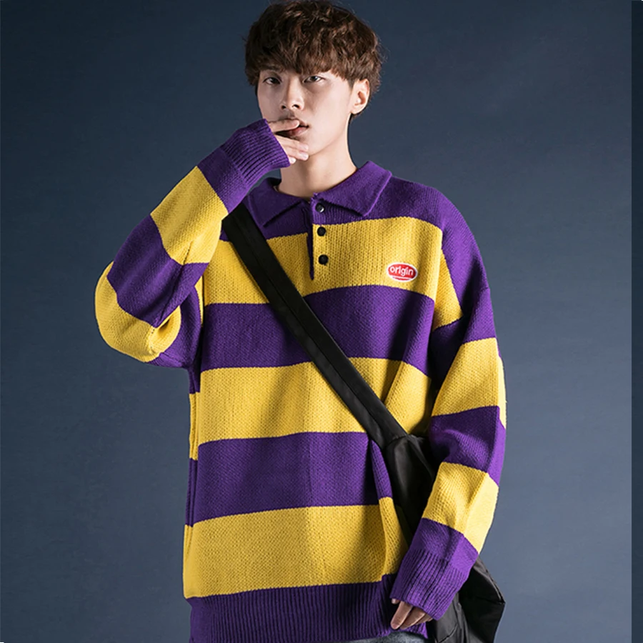 Cool Fashion Men Sweaters Knitwear Pullover Casual Winter Striped Mens Thick Sweater Warm Harajuku Korean Style Christmas Jumper
Cool Fashion Men Sweaters Knitwear Pullover Casual Winter Striped Mens Thick Sweater Warm Harajuku Korean Style Christmas Jumper