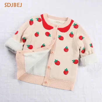 Lovely Princess Baby Girls Clothes Kids Cardigan Baby Girl Outfit Clothes Winter Velvet Thick Girls Sweater Camisola Menina
Lovely Princess Baby Girls Clothes Kids Cardigan Baby Girl Outfit Clothes Winter Velvet Thick Girls Sweater Camisola Menina