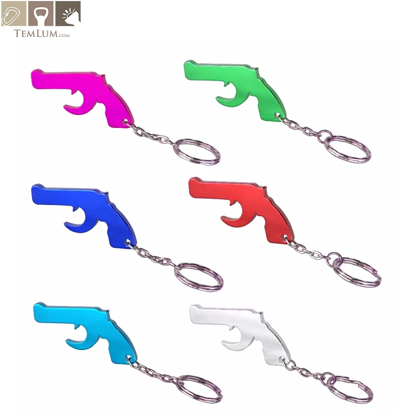 TEMLUM 6 Pcs/ 6colors Gun Beer Bottle Opener Keychains Pistol Aluminum Alloy Bottle Opener Dropshipping Custom Personalized
TEMLUM 6 Pcs/ 6colors Gun Beer Bottle Opener Keychains Pistol Aluminum Alloy Bottle Opener Dropshipping Custom Personalized