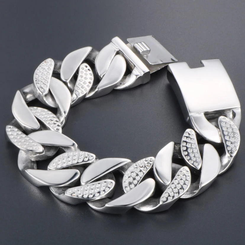 Heavy Cast Stainless Steel Men Bracelet Male 25MM Thick Chain Massive Mens Bracelets Fashion Biker Jewelry For Man Dropshipping
Heavy Cast Stainless Steel Men Bracelet Male 25MM Thick Chain Massive Mens Bracelets Fashion Biker Jewelry For Man Dropshipping