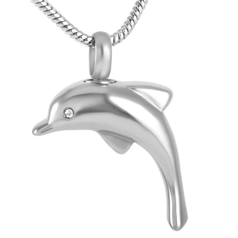 Urn Necklace Dolphin Pendant Funeral Keepsake Stainless Steel Memorial Ashes Holder Cremation Jewelry
Urn Necklace Dolphin Pendant Funeral Keepsake Stainless Steel Memorial Ashes Holder Cremation Jewelry