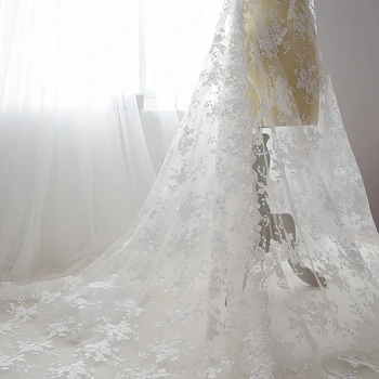 High quality 126cm*1meter flower embroidered tulle lace fabric for wedding dress Nigerian African laces fabrics off white 2018
High quality 126cm*1meter flower embroidered tulle lace fabric for wedding dress Nigerian African laces fabrics off white 2018