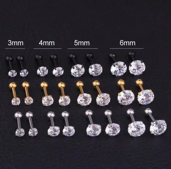 1pc/lot 16G 3- 6mm Round Clear Stone Nose Piercing Labret Ear Helix Lip Piercing Flat Nose Ring Cartilage Tragus Piercing
1pc/lot 16G 3- 6mm Round Clear Stone Nose Piercing Labret Ear Helix Lip Piercing Flat Nose Ring Cartilage Tragus Piercing