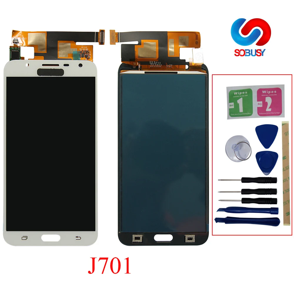 Для Samsung Galaxy J7 Neo J701 J701F J701M J701MT сенсорный экран ЖК дисплей стекло дигитайзер в