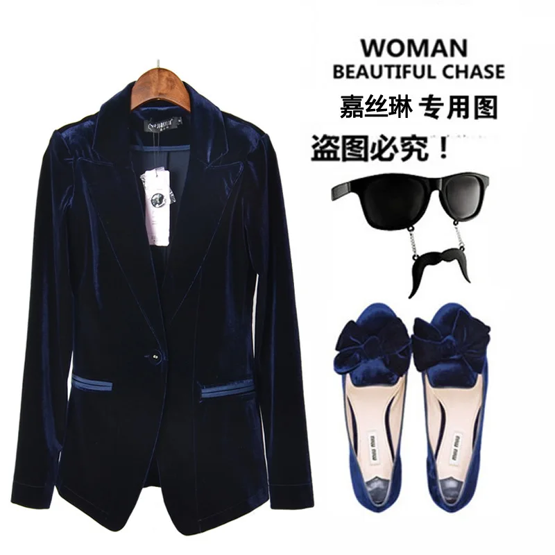 New Womens Lapel One Button Velvet Notched Lapels Stretchy Office Work Jacket long sleeve retro Coat
New Womens Lapel One Button Velvet Notched Lapels Stretchy Office Work Jacket long sleeve retro Coat