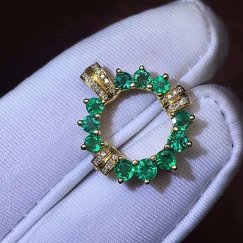 Fine Jewelry Real 18K Gold AU750 G18K Natural Emerald Pendant Emearld Gold Diamond Pendant Gemstone Necklaces for Women
Fine Jewelry Real 18K Gold AU750 G18K Natural Emerald Pendant Emearld Gold Diamond Pendant Gemstone Necklaces for Women