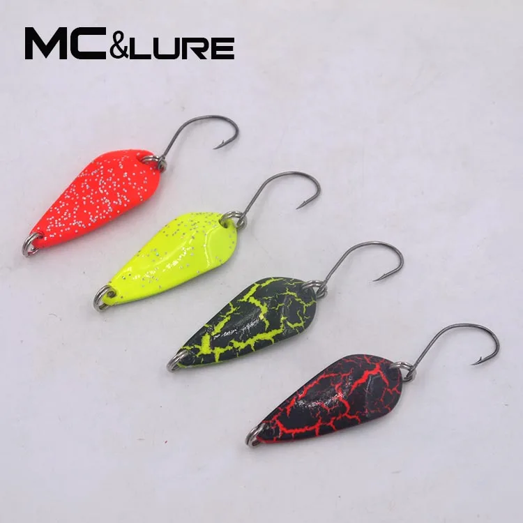 MC&LURE 2PCS 3.5g/32mm  Fishing Lure Copper Spoon ...