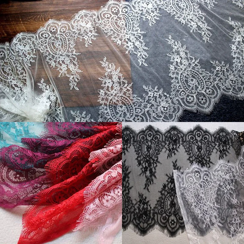 6meters/lot Eyelashes Lace Trim Flower Colors High Quality Lace Fabric Handmade DIY Clothes Accessories
6meters/lot Eyelashes Lace Trim Flower Colors High Quality Lace Fabric Handmade DIY Clothes Accessories