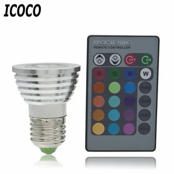 5W E27 Multi Color Change RGB LED Light Bulb Lamp with Remote Control Ultra Bright Environment-friendly No UV IR radiation Sale
5W E27 Multi Color Change RGB LED Light Bulb Lamp with Remote Control Ultra Bright Environment-friendly No UV IR radiation Sale
