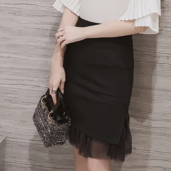 Summer Korean version of the new high waist skirt mesh splicing package hip fishtail female professional skirt GD1609
Summer Korean version of the new high waist skirt mesh splicing package hip fishtail female professional skirt GD1609