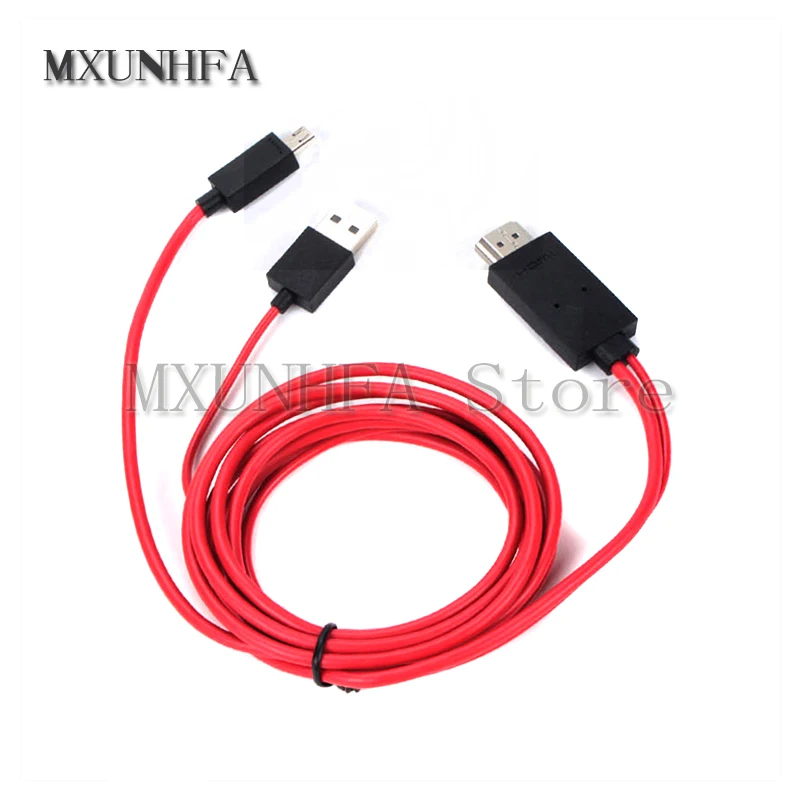 

High Quality MHL HDTV Micro USB To HDMI Adapter Cable for Samsung Galaxy S5 S4 S3 i9500 i9300 Note 2 3 with retail package