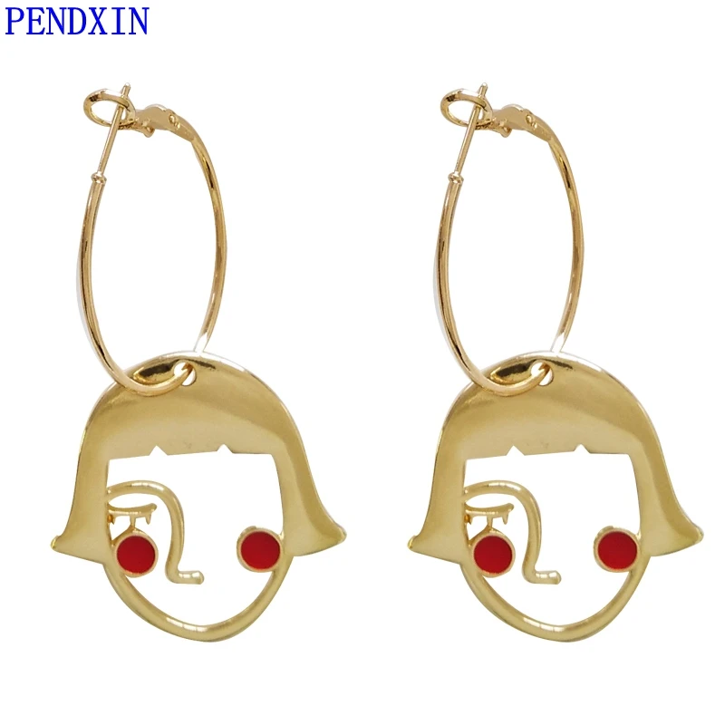 Japanese and Korean style creative face earring fashionable contracted metal texture earring fashionable joker sweet girl wind e
Japanese and Korean style creative face earring fashionable contracted metal texture earring fashionable joker sweet girl wind e
