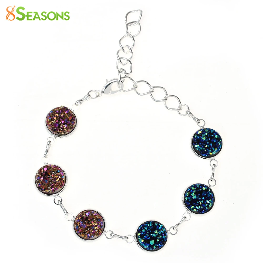 8SEASONS Handmade "Starry Night" Bracelet Resin Cabochon Charm chain vintage bracelets 18cm long fashion Christmas Gift 1 piece
8SEASONS Handmade "Starry Night" Bracelet Resin Cabochon Charm chain vintage bracelets 18cm long fashion Christmas Gift 1 piece