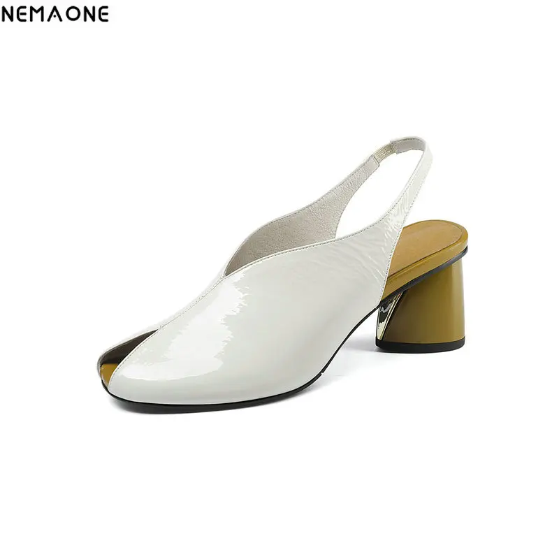 NEMAONE Brand Women Pumps Summer Buckle Slingback Shoes Handmade Woman Square low Heels Footwear
NEMAONE Brand Women Pumps Summer Buckle Slingback Shoes Handmade Woman Square low Heels Footwear
