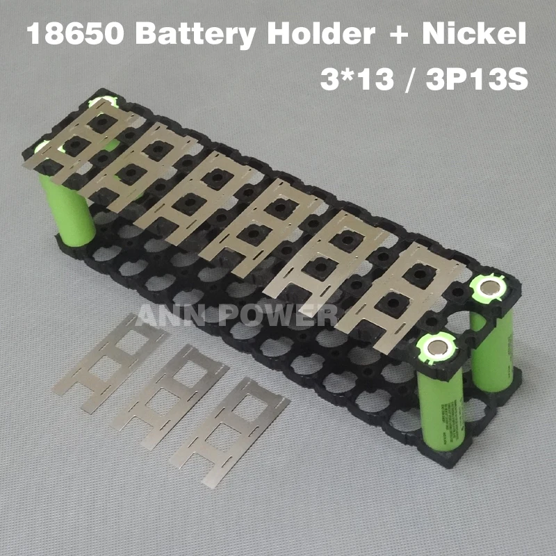 Free Shipping 3P13S 18650 battery holder + 3P2S Nickel strip for 48V lithium ion battery pack 3*13 holder and 3*2 nickel belt
Free Shipping 3P13S 18650 battery holder + 3P2S Nickel strip for 48V lithium ion battery pack 3*13 holder and 3*2 nickel belt