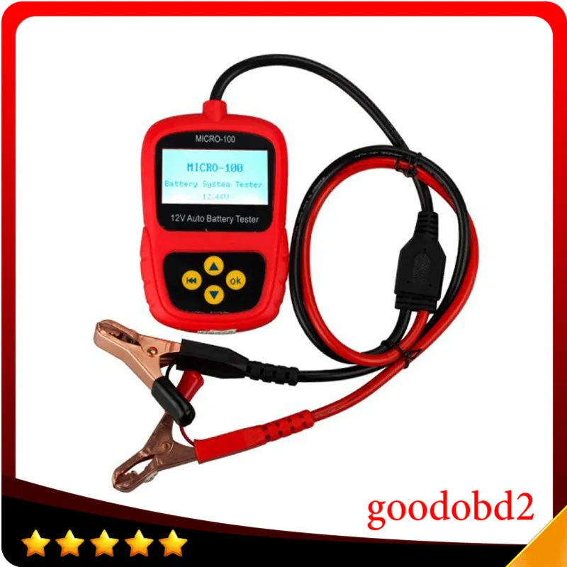 Top Multi-language Car Battery MICRO-100 Digital Battery Tester Battery Conductance & Electrical System Analyzer 30-100AH
Top Multi-language Car Battery MICRO-100 Digital Battery Tester Battery Conductance & Electrical System Analyzer 30-100AH