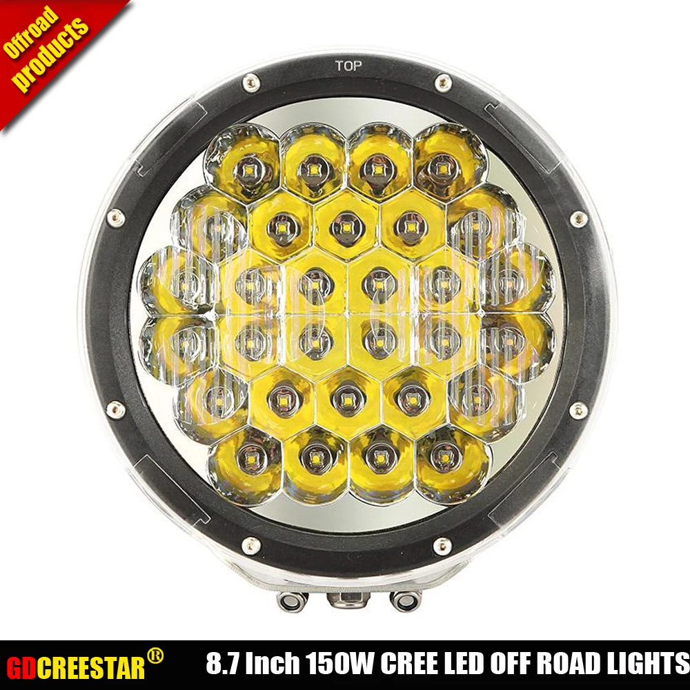 Black 150W led offroad lights 9" Inch Round 150W Led driving lights Red 150W Led work light used for Truck 4WD Car SUV ATV x1pc
Black 150W led offroad lights 9" Inch Round 150W Led driving lights Red 150W Led work light used for Truck 4WD Car SUV ATV x1pc