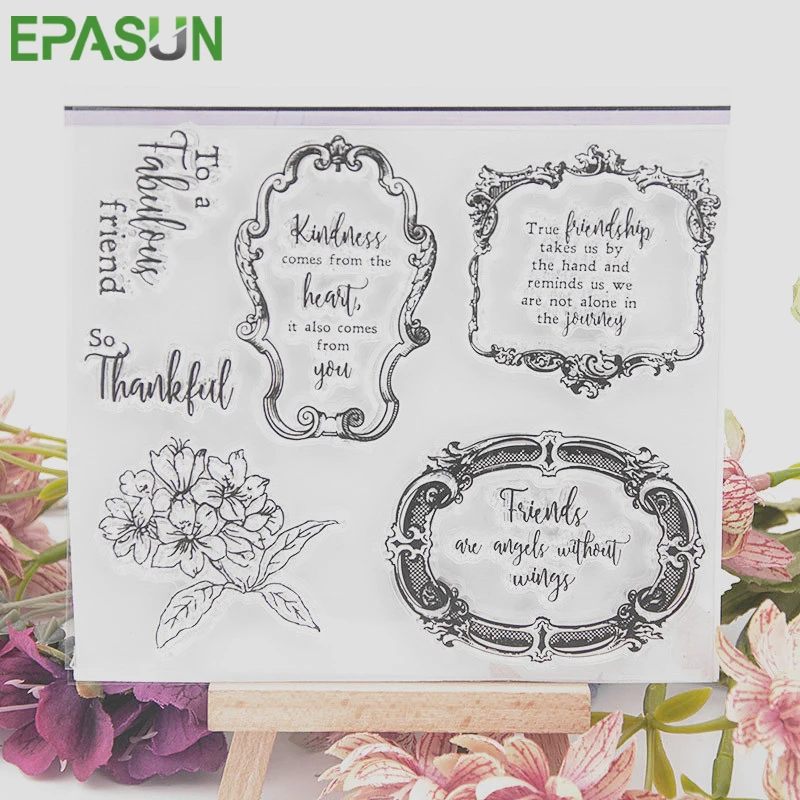 Clear Stamps for Scrapbooking Transparent Frienship Words Backgrounds Letter Flower Stamp DIY Seal Card Making
Clear Stamps for Scrapbooking Transparent Frienship Words Backgrounds Letter Flower Stamp DIY Seal Card Making