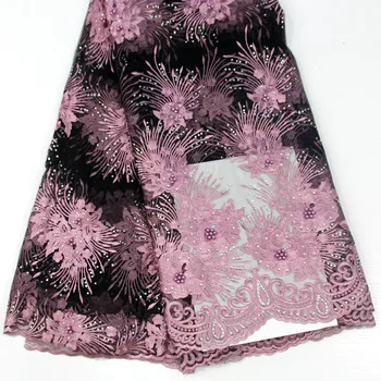 Embroidery Floral Lace Fabric with rhinestone Hiqh Quality Bead Net Cloth African Lace For Wedding Dress Clothes 5Yards
Embroidery Floral Lace Fabric with rhinestone Hiqh Quality Bead Net Cloth African Lace For Wedding Dress Clothes 5Yards