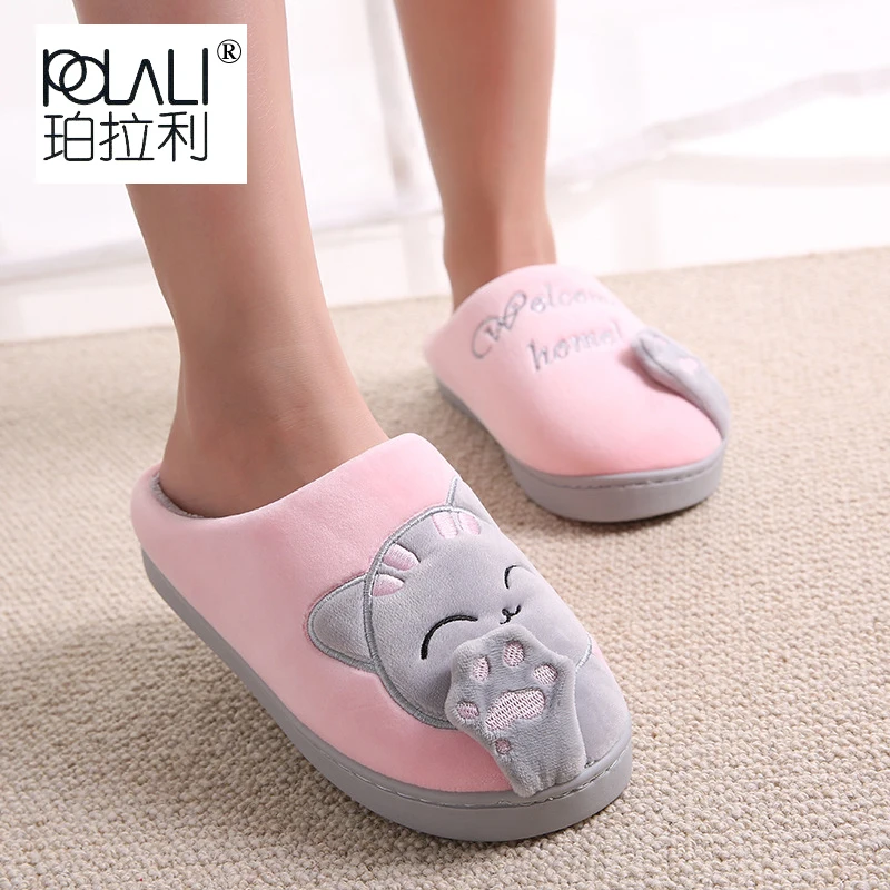 Women Winter Home Slippers Cartoon Cat Shoes Non-slip Soft Winter Warm House Slippers Indoor Bedroom Lovers Couples Floor Shoes
Women Winter Home Slippers Cartoon Cat Shoes Non-slip Soft Winter Warm House Slippers Indoor Bedroom Lovers Couples Floor Shoes