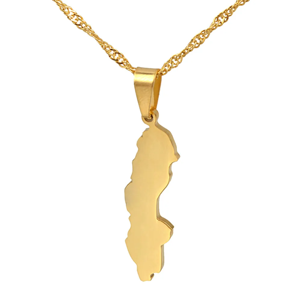 Konungariket Sverige Map Gold Color Pendant Necklaces for Women Sweden Country Maps Swedish Jewelry Gifts #J0470
Konungariket Sverige Map Gold Color Pendant Necklaces for Women Sweden Country Maps Swedish Jewelry Gifts #J0470
