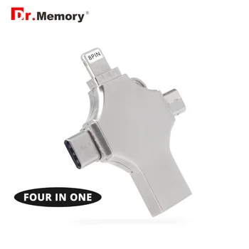 Dr. Memory TYPE-C 4 in 1 Metal USB Flash Drive 4GB 8GB 16GB Usb Key 3.0 Mini Metal Usb Flash Memory Pen Drive Stick 32GB 64GB
Dr. Memory TYPE-C 4 in 1 Metal USB Flash Drive 4GB 8GB 16GB Usb Key 3.0 Mini Metal Usb Flash Memory Pen Drive Stick 32GB 64GB
