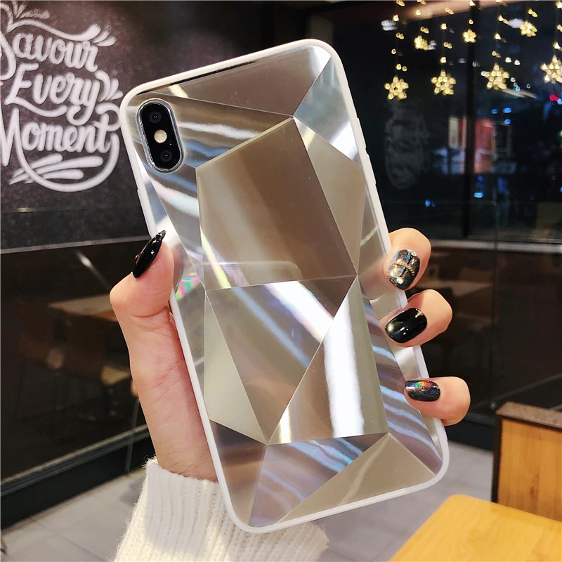 For Coque iPhone XsMax Case 3D Diamond Bling Phone Case for Etui iPhone 7 6 6S 8 Plus Funda for iPhone XR XS X Mirror Back Cover
For Coque iPhone XsMax Case 3D Diamond Bling Phone Case for Etui iPhone 7 6 6S 8 Plus Funda for iPhone XR XS X Mirror Back Cover