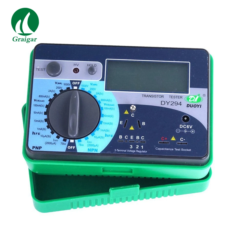 DY294 LCD Display Digital Transistor DC Parameter Tester Semiconductor Tester with High Sensitivity and Accuracy
DY294 LCD Display Digital Transistor DC Parameter Tester Semiconductor Tester with High Sensitivity and Accuracy