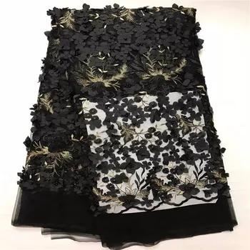 Black Color!! New Arrival African Appliqued Tulle Lace Fabric Wholesale African Party Laces 2017 popular 3D French Lace Fabrics
Black Color!! New Arrival African Appliqued Tulle Lace Fabric Wholesale African Party Laces 2017 popular 3D French Lace Fabrics
