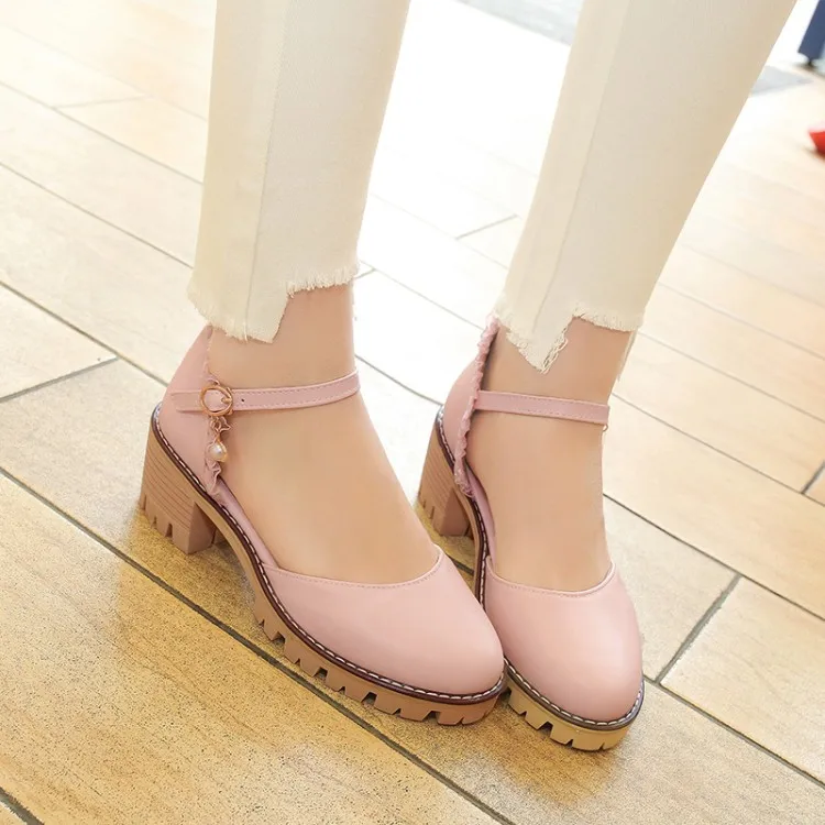 Big Size 11 12 ladies high heels women shoes woman pumps Round-headed and thick-heeled single shoe
Big Size 11 12 ladies high heels women shoes woman pumps Round-headed and thick-heeled single shoe