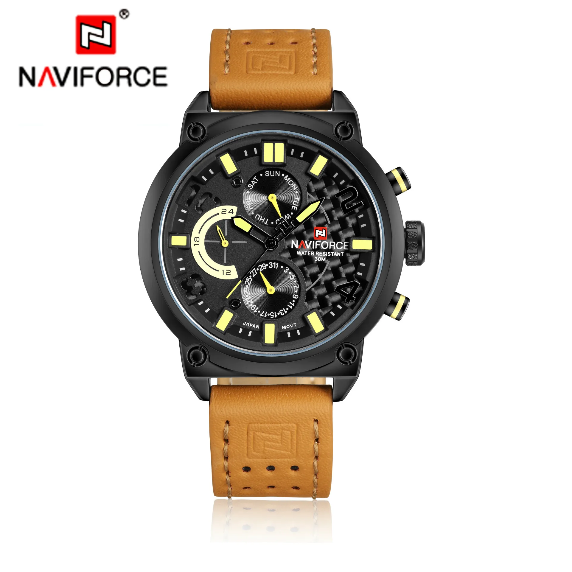 

Naviforce Luxury Brand Men Stainless Steel Analog Watches Men's Quartz 24 Hours Date Clock Man Fashion Casual Sports Wirst Watch