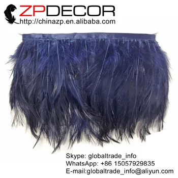 ZPDECOR Factory Direct Sale 5-6inch(12.5-15cm) Good Quality Navy Chicken Neck Hackle Feathers Trim for Carnival Decoration
ZPDECOR Factory Direct Sale 5-6inch(12.5-15cm) Good Quality Navy Chicken Neck Hackle Feathers Trim for Carnival Decoration