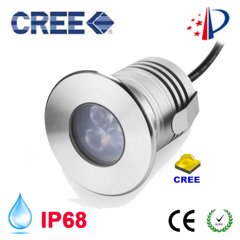 Stainless Steel 12V IP68 Waterproof LED Underwater Swimming Pool Light Lamp 3W Spa sauna Lake Yard Pond fountain Lighting Bulb | Лампы и