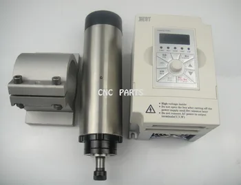 CNC milling spindle ER11 800w air cooling spindle motor + spindle support +1.5KW inverter
CNC milling spindle ER11 800w air cooling spindle motor + spindle support +1.5KW inverter