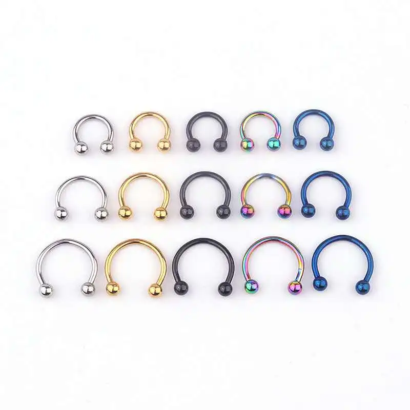 1pcs Colorful Stainless Steel Nose Ring Piercing Horseshoe Spike Septum Piercing Eyebrow Pircing Lip Piercing Jewelry
1pcs Colorful Stainless Steel Nose Ring Piercing Horseshoe Spike Septum Piercing Eyebrow Pircing Lip Piercing Jewelry