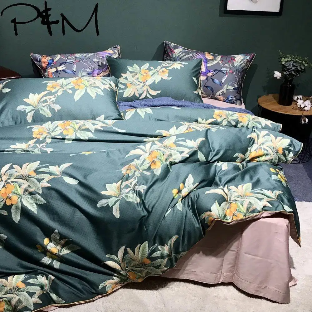 Papa&Mima Fruit and leaves print Egyptian cotton Queen King size Luxurious bedding set duvet cover flat sheet pillowcases
Papa&Mima Fruit and leaves print Egyptian cotton Queen King size Luxurious bedding set duvet cover flat sheet pillowcases