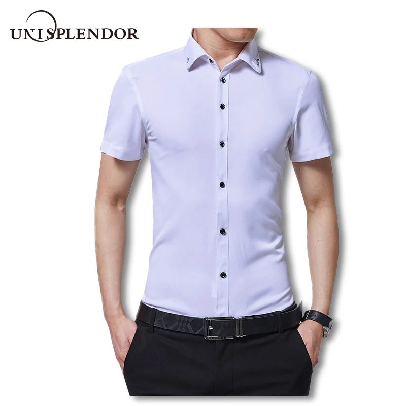 2019 Cocktail Party Men Short Sleeve Shirts Summer Casual Gentleman Dress Shirts New Design Collar Printing Solid Shirts YN10068
2019 Cocktail Party Men Short Sleeve Shirts Summer Casual Gentleman Dress Shirts New Design Collar Printing Solid Shirts YN10068