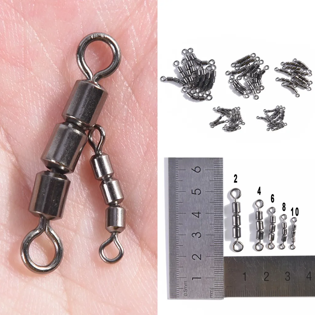 2019 New 10Pcs/lot Three Ball Bearing Swivel Solid Rings Fishing Connector Ocean Boat Fishing Tools Tackle Accessories
2019 New 10Pcs/lot Three Ball Bearing Swivel Solid Rings Fishing Connector Ocean Boat Fishing Tools Tackle Accessories