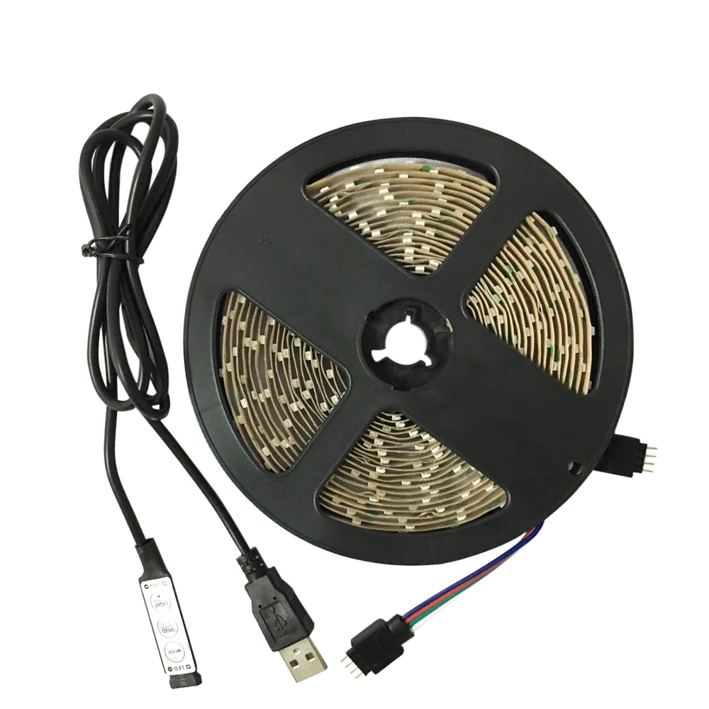 5V SMD3528 RGB LED Strip+USB LED Strip Controller 60LEDs/m Flexible Living Room Decoration Home Diode Tape LED Light el wire
5V SMD3528 RGB LED Strip+USB LED Strip Controller 60LEDs/m Flexible Living Room Decoration Home Diode Tape LED Light el wire