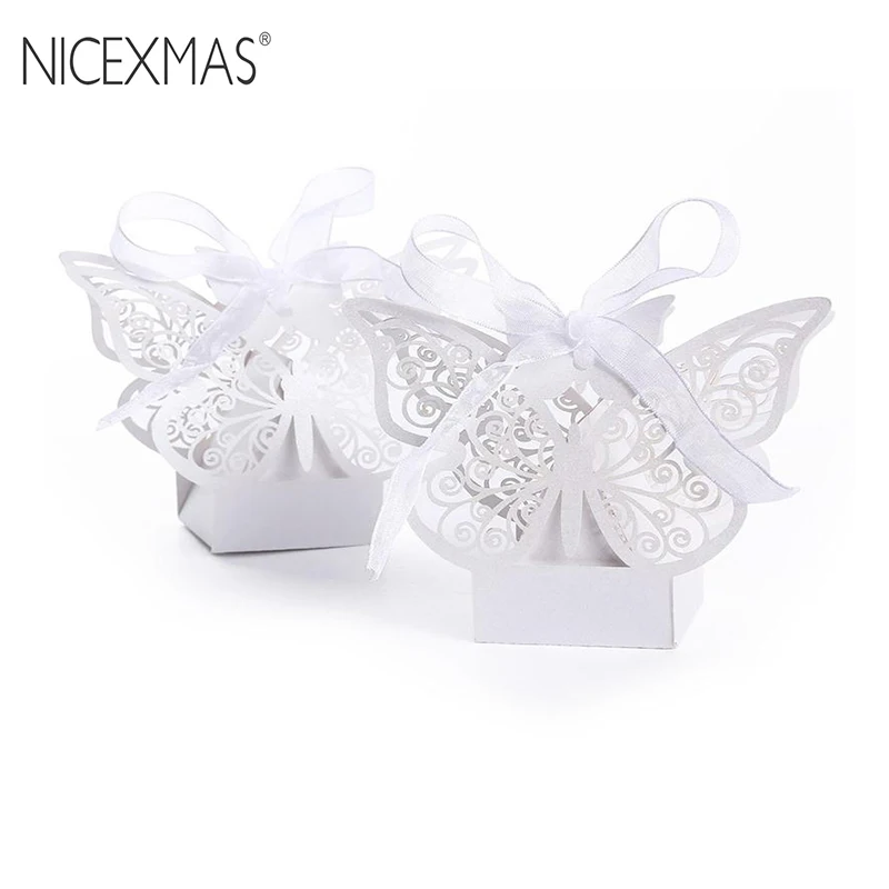 NICEXMAS 50pcs Hollow Big Butterfly Style Wedding Favor Candy Boxes Laser Hollow Candy Chocolates Bags Baby Shower Gifts Bags
NICEXMAS 50pcs Hollow Big Butterfly Style Wedding Favor Candy Boxes Laser Hollow Candy Chocolates Bags Baby Shower Gifts Bags