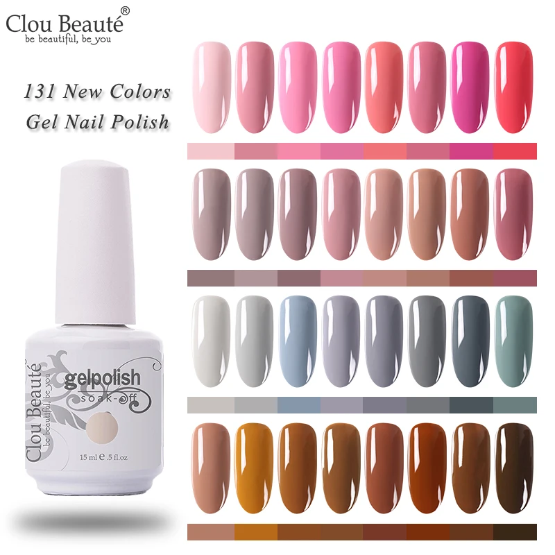 Гель-лак для ногтей Clou Beaute Полупостоянный Гибридный гвоздь маникюра УФ-Гель-лак |