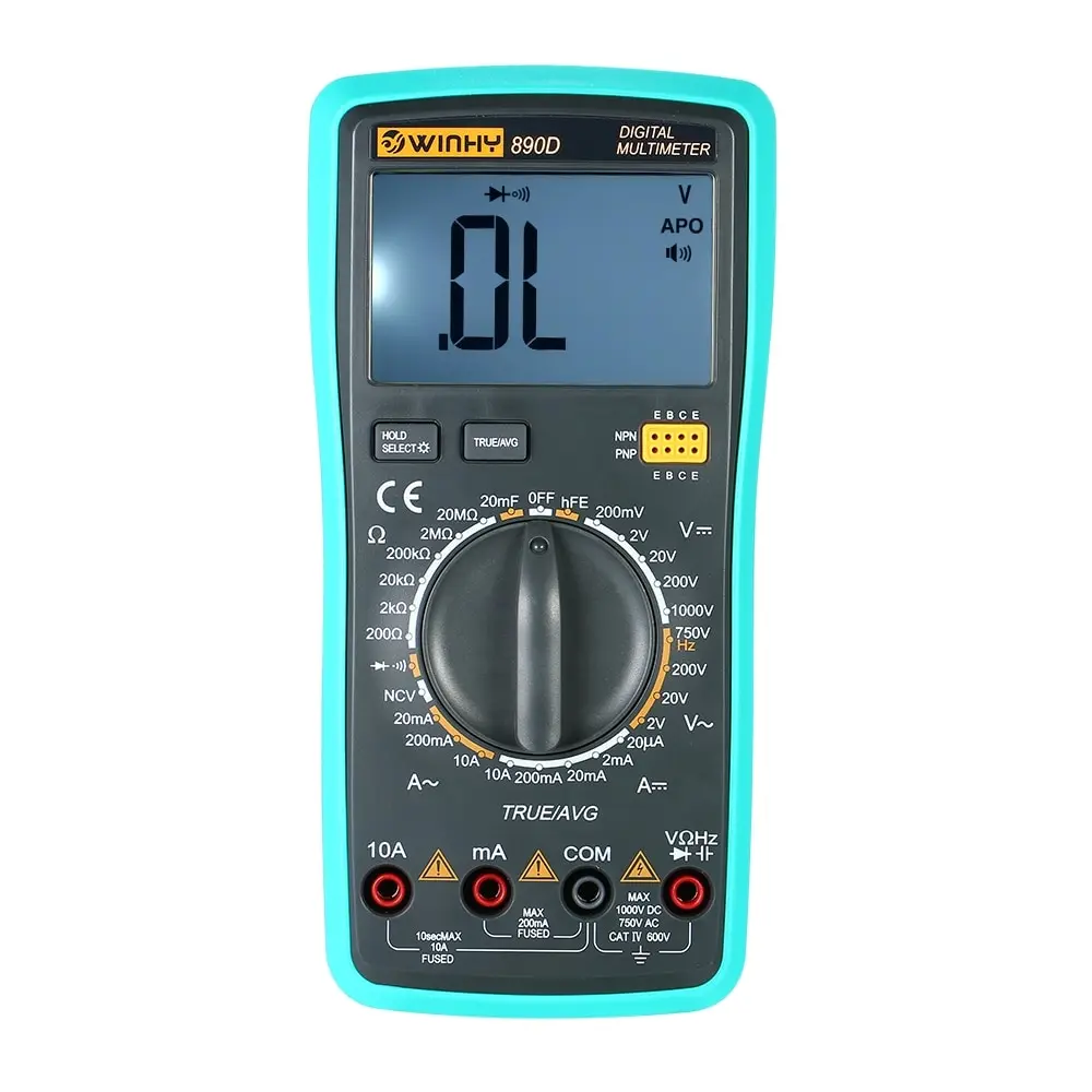 Multi-functional Handheld LCD Digital NCV True RMS Multimeter DC/AC Voltage Current Meter Capacitance Resistance Diode Tester
Multi-functional Handheld LCD Digital NCV True RMS Multimeter DC/AC Voltage Current Meter Capacitance Resistance Diode Tester