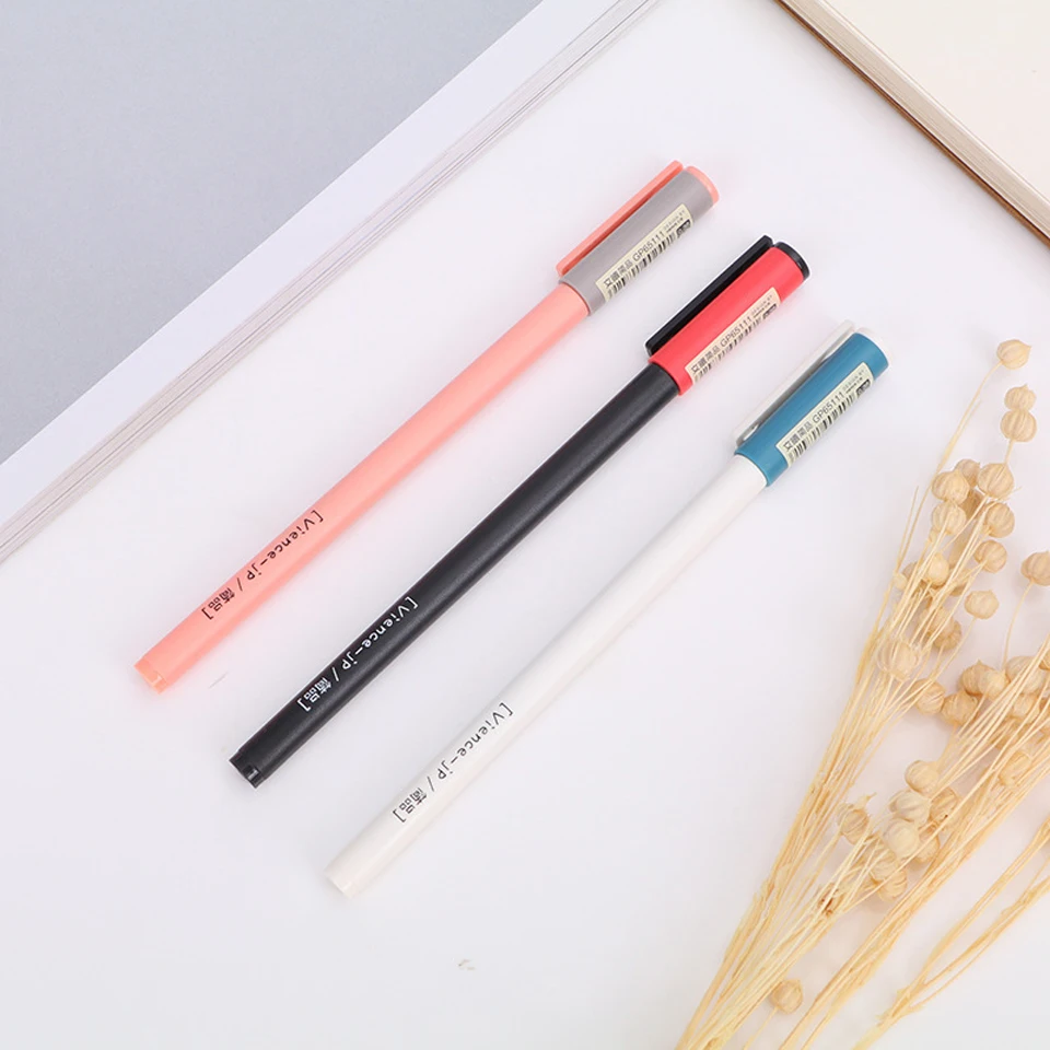 6Pcs/lot Quality Gel Pen 0.5mm Black/Blue Ink Smooth Gel ink Pen Writing School Supplies Stationery Promotional Neutral Pen Gift
6Pcs/lot Quality Gel Pen 0.5mm Black/Blue Ink Smooth Gel ink Pen Writing School Supplies Stationery Promotional Neutral Pen Gift