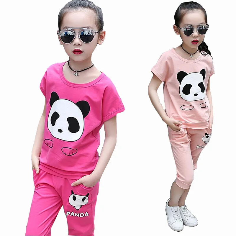 Cartoon Girls Clothing Set Summer 2018 Children Sport Suits Girls T-shirt+pants Outfits Kids Tracksuit Baby Costume 
Cartoon Girls Clothing Set Summer 2018 Children Sport Suits Girls T-shirt+pants Outfits Kids Tracksuit Baby Costume